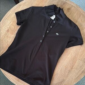 Lacoste Black Polo Shirt Womens